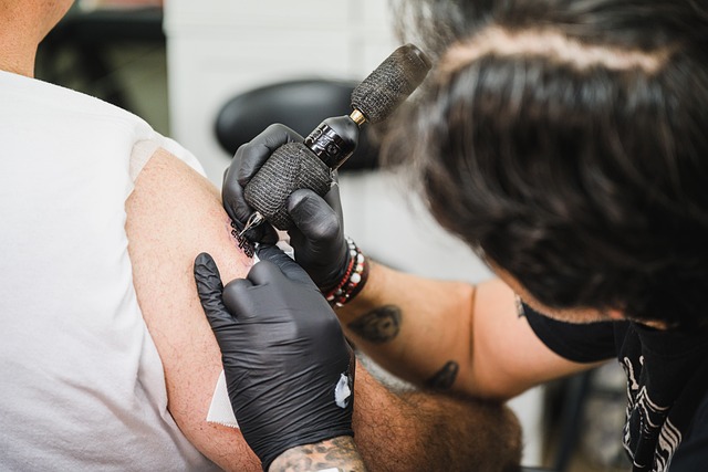fine line blackwork tattoo script and minimal symbols Toronto